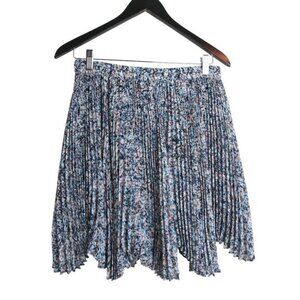 Club Monaco Pleated Floral Printed Multicolor Mini Short Skirt Size 2